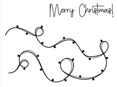 a christmas card with the words merry christmas written in cursive writing on it