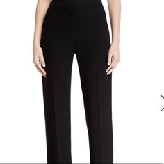 Elie Tahari Suit Pants. Seasonless Wool Pants. 95% Virgin Wool. Banded Waist Zip Closer Back Welt Pockets #Sds Same Or Next Day Shipping Classic Black Suit, Black Suit Pants, Black Suit, Elie Tahari, Suit Pants, Wool Pants, Black Suits, Pants Color, Welt Pockets