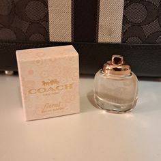 New Miniature Coach Floral Perfume 4.5ml, 0.15 Fl Oz. $25 I Have 2 Available Coach Floral Perfume, Coach Perfume, Floral Perfume, Coach Floral, Perfume Floral, Coach Poppy, Coach New York, Beauty Sets, Gold Logo