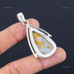 Wedding Gift For Her 925 Silver Natural Polka Dot Agate Gemstone Pendant | eBay Lapidary Jewelry, Metalwork Jewelry, Polymer Clay Jewelry Diy, Clay Jewelry Diy, Silver Pendants, Agate Pendant, Handmade Pendant, Agate Gemstone, Agate Stone