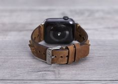 Genuine leather camel brown sport Apple watch band for series 1-6 & SE. This watch strap is medium size and fits 150-190mm wrists. Seven different color options for adapters (Silver, Black, Space Gray, Rose Gold, Yellow Gold, Red and Blue). Adapter color and buckle color will be same. Shipping: Shipping within US takes usually 3 business days via USPS/FedEx, to Europe 1 business day via TNT Express. We normally send the orders in 1 or 2 business days. Customization: We can write messages, na Brown Bracelet Strap Watch Bands For Outdoor, Brown Outdoor Bracelet Strap Watch Bands, Adjustable Leather Strap Watch Band For Outdoor, Outdoor Leather Strap Watch Band, Apple Band, Leather Anniversary, Brown Leather Watch, Band Fits, Apple Watch Bands Leather