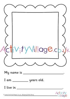 an activity page for children to learn how to write and draw the words in their handwriting