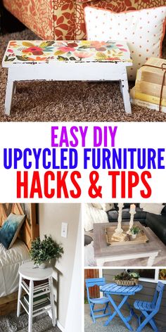 easy diy upcycled furniture hacks and tips to make it look amazing