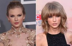 taylor swift and taylor's hair at the 2013 american music awards, left to right