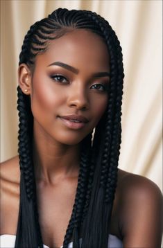 Default A professionally lit and composed photograph featuring 1 2 In 1 Hairstyles, American Braids Styles, Natural Weaving Hairstyles Simple, Short Hair Cornrow Hairstyles, All Back Braid Hair Styles, Cute Hairstyles Black Hair, Styling Braids Black Women, Braided Black Hair, Cornrow Ponytail Styles