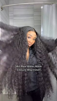 Long Hair Wigs For Women Water Wave Human Hair Invisible Wigs 180% Density 32-40inch Water Wave Hair, Long Hair Wigs, Hair Wigs For Women, Wave Wig, Wave Hair, Closure Wig, Wigs For Women, Water Waves, Long Wigs