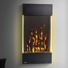 Napoleon Allure NEFVC32H Fireplace Renovation, Unique Fireplace, Side Lighting, Modern Electric Fireplace, Wall Mounted Fireplace, Blue Combination, Moving Walls, Unique Garden Art, Wall Mount Electric Fireplace