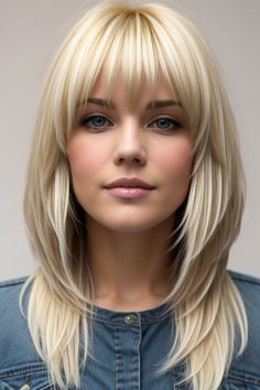 29+ Shag Haircuts Blonde 23 Haircuts For Blonde Hair, Blonde Layered Hair, Haircuts Blonde, Blonde Layers, Shag Haircuts, Hairstyles And Haircuts, Woman Hair, Hairstyles For Women Over 50, Hairstyles For Layered Hair