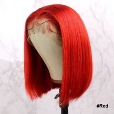 Brand Name Reshine Hair Color #2 #6 Ginger 99J Red Length 8-14 inch short bob wig Density 150% 180% 250% Type 13x4 Lace Front Wigs Texture Straight Hair Cap Size Average Size 22.5 inch Can be Dyed Yes Can Be Permed Yes Hair Weight 105g-250g/wig Quality High Quality 100% Virgin Hair,Tangle Free, No Shedding Shipment Fedex/DHL 3-6 days, USPS 3-5 days Return Policy 15 Days Return FAQ How to matain curly hair style? 1. Fluff your curly wig gently with your fingers. Curly hair or wavy hair can lose c Bob Human Hair Wigs, Isee Hair, Blonde Bob Wig, Red Wig, Wig Straight, Remy Hair Wigs, Hair Stores, Brazilian Remy Hair, Red Wigs