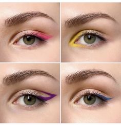 Flot Makeup, Eye Makeup Pictures, Natural Make Up Looks, Make Up Ideas, Dope Makeup, Colored Eyeliner, Colorful Eye Makeup