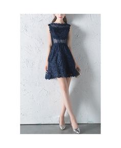 Buy navy blue lace short homecoming dress sleeveless at cheap price online. Free stable shipping and pro custom service since 2009. Sleeveless Lace Dress For Homecoming, Blue Lace Mini Dress For Homecoming, Blue Lace Dress For Prom, Blue Lace Dress For Prom Season, Sleeveless Lace Dress For Homecoming And Prom, Sleeveless Lace Dress For Prom Season Homecoming, Sleeveless Blue Lace Party Dress, Sleeveless Blue Lace Prom Dress, Blue Sleeveless Lace Dress For Party