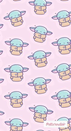 the pattern is made up of many different types of hats and horns on pink background