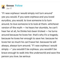 Orpheus Greek Mythology, Poetic Love Quotes, Orpheus And Eurydice, Prose Poetry, Character Quotes, Love Someone