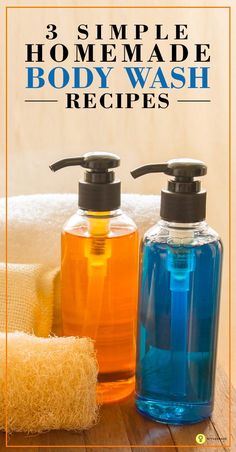 Homemade Body Wash Recipe, Diy Body Wash, Natural Body Wash, Diy Shampoo, Diy Body Scrub, Diy Body Care, Homemade Soap Recipes