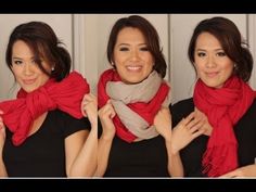 Styling - Scarf tying Ideas - 6 ways to wear your Scarves Head Scarf Tying, Casual Chique, Scarf Tying