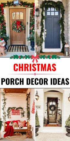 Christmas decorations are the perfect way to share the holiday spirit with people around you. From twinkling lights to creative displays, these 50 outdoor christmas decor ideas will help you transform your home into a merry and bright haven. Let’s et started! #ChristmasDecor #HolidayHome #FestiveVibes #DeckTheHalls #christmasdecoration #merryhome #merrychristmas #WinterWonderland #ChristmasVibes Minimalist Outdoor Christmas Decor, Christmas Porch Decor Ideas, Apartment Entryway, Front Door Christmas Decorations, House Balcony, Traditional Holiday Decor