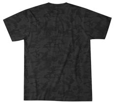 black camo t - shirt on white background