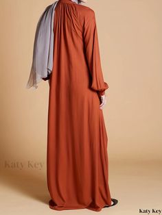 Katykey - Womens Button Front Long Sleeve Kaftan Dress: Sophisticated Maxi Length Dress in Stylish Solid Colors Solid Long Dresses For Daywear, Gold Strappy Sandals, Kaftan Dress, Casual Fit, Sleeve Detail, Black Flats, Petite Size, Casual Fits, Long Length