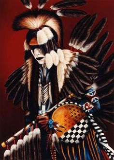 ☆ Artist Pat Erickson ☆ Jb Tattoo, Native Paintings, Powwow Dancers, Dancer Artwork, Dog Soldiers, Native American Dance, Native Artwork, Native American Regalia