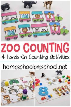 zoo counting activities for kids to practice counting with their hands on counting and number recognition