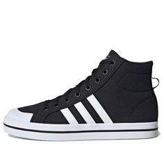 (WMNS) adidas Bravada Mid 'Black White' FY4488 (SNKR/Retro/Skate/Casual/Mid Top/Women's) Adidas Neo, Mid Top, Black White, Womens Tops, Adidas, Black And White, Sneakers, White, Clothes