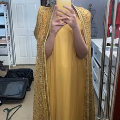 Worn Once For A Few Hours! Got This Overseas And It Was Handmade Original Design! The Inside Is Made Fully From Silk And It Feels So Good When You Wear It! Gown Traditional, Traditional Wear, Wear It, Original Design, Original Designs, Silk, Womens Dresses, The Originals, Women Shopping