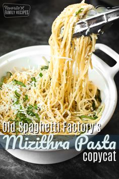 the cover of old spaghetti factory's mittima pasta copycat