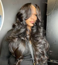 Wig Blowout, Blowout Wig, Braids Weave, Wig Design, Sew In Hairstyles, Hair Twist, Twist Styles, Blowout Hair, Quick Weave