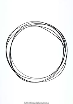 a black and white drawing of a circle with lines in the shape of an oval