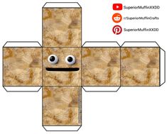 Cinnamon Crunch Meme Cube [By: SuperiorMuffinXXDD] Comic Pfp, Toys Template, Pop Culture Tattoos, Cube Template, Culture Tattoos, Paper Cube, Paper Doll Printable Templates, Funny Pfp, Roblox Characters