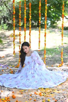 PRODUCT DESCRIPTION :-Simple and classic! The season calls for a vibrant new look. Wear this "White Flower Bunch Anarkali Set" to be the stunner in the room! Anarkali :- Chiffon Pant :- CottonDupatta :- ChiffonClosure Used:- Side zipColor:- WhiteCare Instructions :- Dry clean onlyModel Size :- Model is wearing XS sizeModel Height :- 5.6''DISCLAIMER :- Slight color variations may occur due to different screen resolution. White Floral Print Kurta For Wedding, Anarkali Georgette Gown With Floral Print, Bollywood Style White Gown With Floral Embroidery, White Bollywood Gown With Floral Embroidery, Bollywood Style White Anarkali Set With Floral Print, White Floral Print Dupatta For Navratri, White Anarkali Set With Floral Print Straight Kurta, White Floral Anarkali Set For Diwali, White Floral Print Anarkali Set For Diwali