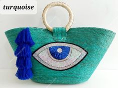 Blue Handwoven Straw Bag For Beach Season, Blue Summer Shoulder Bag, Handmade Multicolor Straw Bag For Festival, Summer Embroidered Beach Bag For Shopping, Embroidered Beach Bag For Summer Shopping, Blue Shoulder Bag For Summer, Blue Shoulder Bag For Summer Market, Handmade Blue Shoulder Bag For Beach Season, Handmade Blue Bags For Beach Season