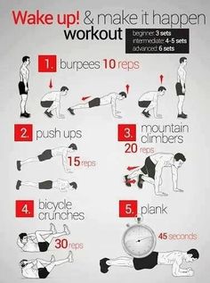 a poster showing how to do the same workout as you are doing it in different ways