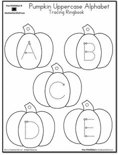 Pumpkin-uppercase-abc-tracing Harvest Preschool, Fall Preschool Unit, Fall Preschool Worksheets, Pumpkin Preschool, Pumpkin Activities Preschool, Pumpkin Lessons, Pumpkins Preschool, Pumpkin Unit, Tracing Alphabet