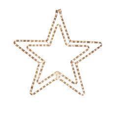 a star shaped light up decoration on a white background