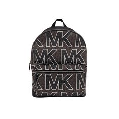 Style: Michael Kors Cooper Large Graphic Logo Backpack Bag (Brown) Material: Signature PVC Features: Inner Zip and Slip Pockets, Inner Device/Laptop Compartment, Outer Zip Pocket, Top Handle, Adjustable Shoulder Straps Measures: 32.38 cm W x 40.64 cm H x 17.78 cm D Size: L.  Gender: female.  Age Group: adult. Graphic Logo, Pocket Top, Backpack Bag, Large Backpack, Handbag Backpack, Michael Kors Jet Set, Michael Kors Bag, Womens Backpack, Satchel Bags