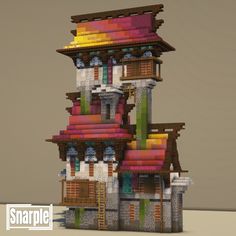 an image of a building made out of lego blocks