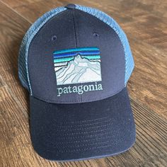 Brand: Patagonia Style: Snap Back Trucker Lopro Size: Os Color: Blue Condition: New With Tags, No Damage Or Flaws. Lightweight Casual Hiking Hats, Casual Blue Hat For Travel, Lightweight Blue Hat For Outdoor Activities, Blue Breathable Six-panel Hat, Navy Casual Hat For Outdoor Activities, Lightweight Casual Hat For Camping, Casual Navy Hat For Outdoor Activities, Blue Breathable Trucker Hat For Outdoor, Breathable Blue Trucker Hat For Outdoor Activities