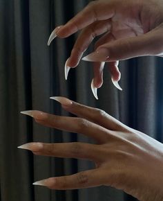 Cat Claw Acrylic Nails, Corpse Nails, Megan Thee Stallion Nails, Fang Nails, Long Sharp Nails, Siren Nails