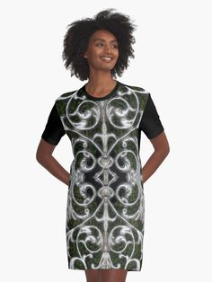 "Metal Swirls and Curls - by Avril Thomas" Graphic T-Shirt Dress for Sale by MagpieSprings | Redbubble Selling Design, Casual Fits, Women's Dresses, Exclusive Designs, T Shirt Dress