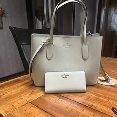 Brand New Never Used Kate Spade Purse & Wallet Classic Kate Spade Bags With Card Slots, Kate Spade Formal Bags With Card Slots, White Kate Spade Wallet For Everyday Use, Kate Spade White Leather Wallet, White Kate Spade Bags With Card Slots, Luxury Everyday Kate Spade Wallets, Kate Spade Backpack, Kate Spade Clutch, Kate Spade Satchel