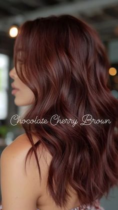 Cinnamon Red Hair Color Dark Brown, Brunette With Red Tones, Fall Hair Colors Red Brown, Reddy Brown Hair Colour, Brown Hair Copper Undertone, Hair Colour Red Brown, 2020 Hair Trends Colour, Cherry Chocolate Brown Hair Color, Hair Styling Long Hair