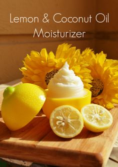 Coconut Oil Face Moisturizer, Lemon And Coconut, Coconut Oil Moisturizer, Coconut Oil Beauty, Diy Moisturizer, Homemade Perfume