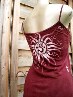 Fitted Sleeveless Hippie Tank Top, Batik Artwork, Summer Gothic Camisole Tops, Large Cauldron, Cotton Grunge Tank Top With Screen Print, Whimsigothic Clothes T-shirts & Tank Tops, Gothic Fitted Camisole Top, Clothing Diys, Gothic Hippie