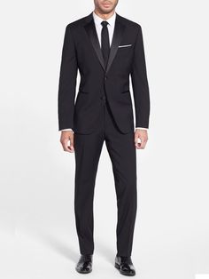 Black Tie Men, Black Tie Wedding Attire, Wedding Suits Men Black, Modern Tuxedo, Terno Slim, Wedding Dress Code, Black Tie Attire, Black Tie Wedding Guests, Wedding Guest Attire