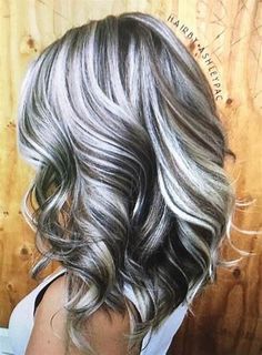 Silver Transition Hair, Platinum Hair Styles For Women Over 50, Grow Out Gray Hair Blending, Precision Haircut For Women, Popular Hair Colors For 2023 Summer, Gray Bayalage Hair, Going Grey Transition Tips Silver Highlights, Silver Hair Highlights Brown Brunettes, Silver Hair Highlights Going Gray