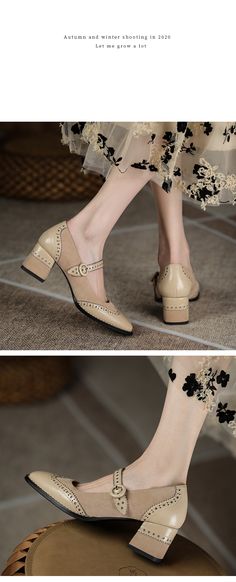 new Women pumps natural leather 22-25cm length Brogues shoes Cowhide + – HuLianFu Beige Closed Toe Leather Shoes For Spring, Spring Beige Closed Toe Leather Shoes, Beige Platform Heels With Round Toe, Beige Closed Toe Heels For Fall, Beige Pointed Toe Heels With Rubber Sole, Beige Round Toe Leather Shoes For Fall, Beige Closed Toe Leather Shoes For Fall, Cream Round Toe Court Shoes For Spring, Beige Leather Shoes With Round Toe For Fall