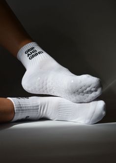 This set of 3 ribbed socks are made from pure white organic cotton and finished with black slogan detailing. The perfect gift for the reformer obsessed. Pilates princess, pilates, reformer pilates, pilates aesthetic. Pilates Girl Aesthetic, Lagree Pilates, Classic Pilates, Socks Photoshoot, Pilates Gifts, Pilates Aesthetic, Aesthetic Socks, Barre Socks, Socks Aesthetic