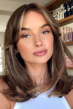 Trending Haircuts, Curtain Bangs, Medium Length Hair Cuts