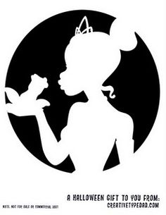 the silhouette of a woman holding a mouse